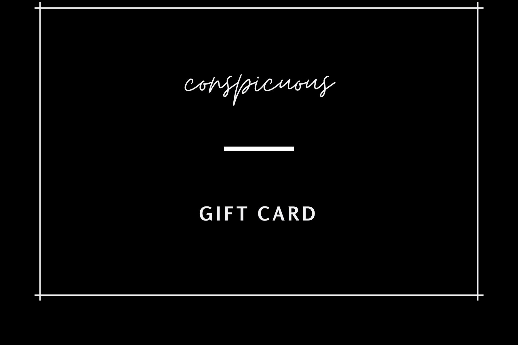conspicuous online gift card