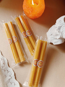 100% Beeswax Rolled Candle [20cm]